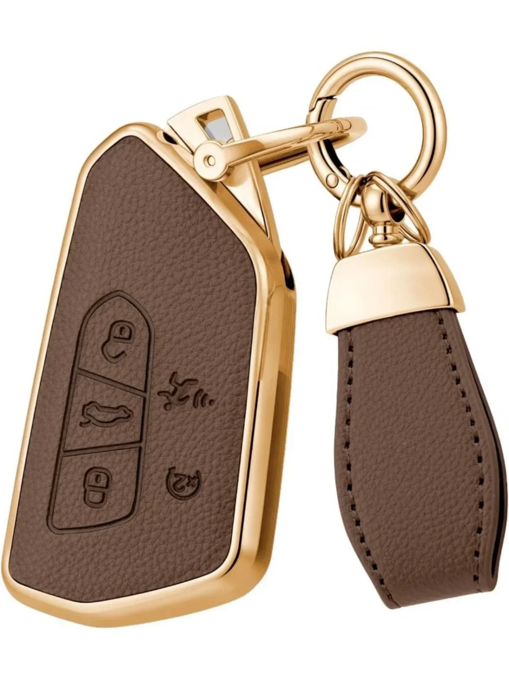 Soft Leather TPU Key Fob Cover Case for VW - Durable, Stylish, Perfect Fit
